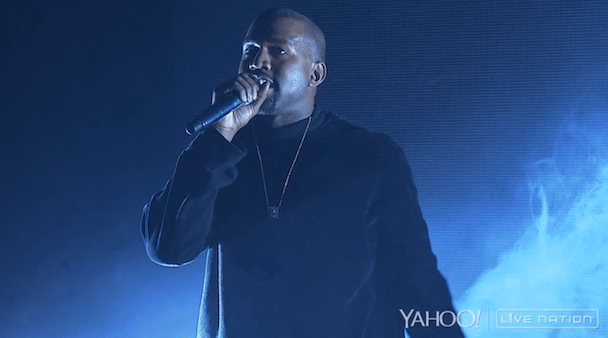 Watch Kanye West Perform, Denounce Nike At Big Sean's Yahoo! Live Concert