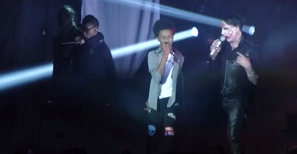 Watch Marilyn Manson Sing "The Beautiful People" With Teenage Metal Band Unlocking The Truth