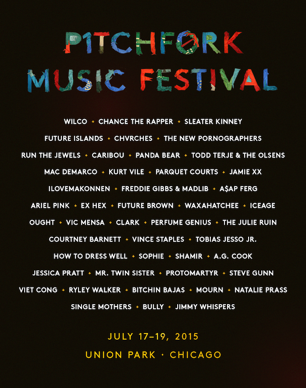 Pitchfork 2015 Lineup
