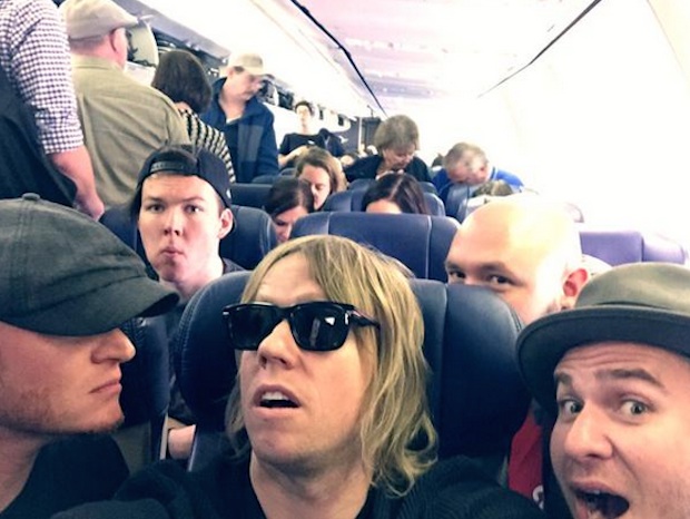 Lifehouse on a plane