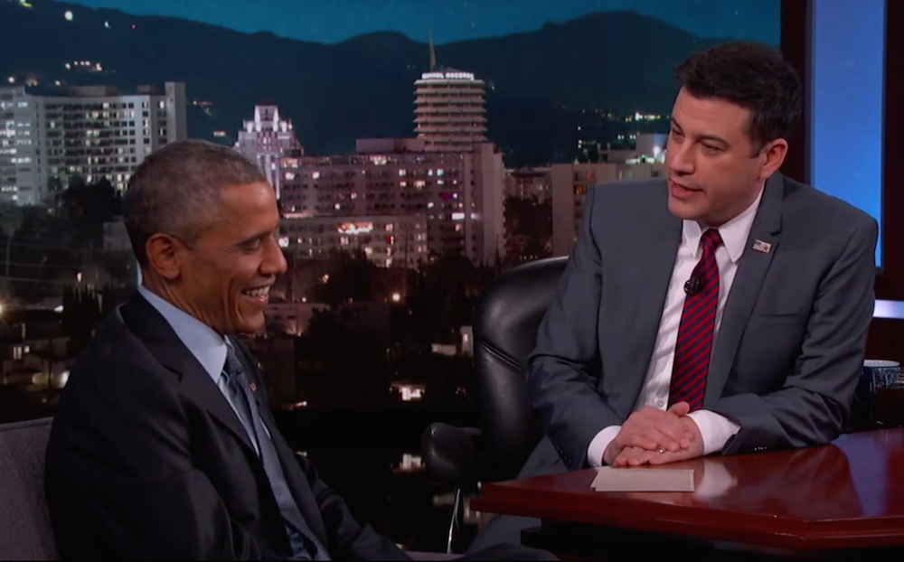 Watch Barack Obama And Jimmy Kimmel Chat About Kanye West, Who'll Be At SXSW