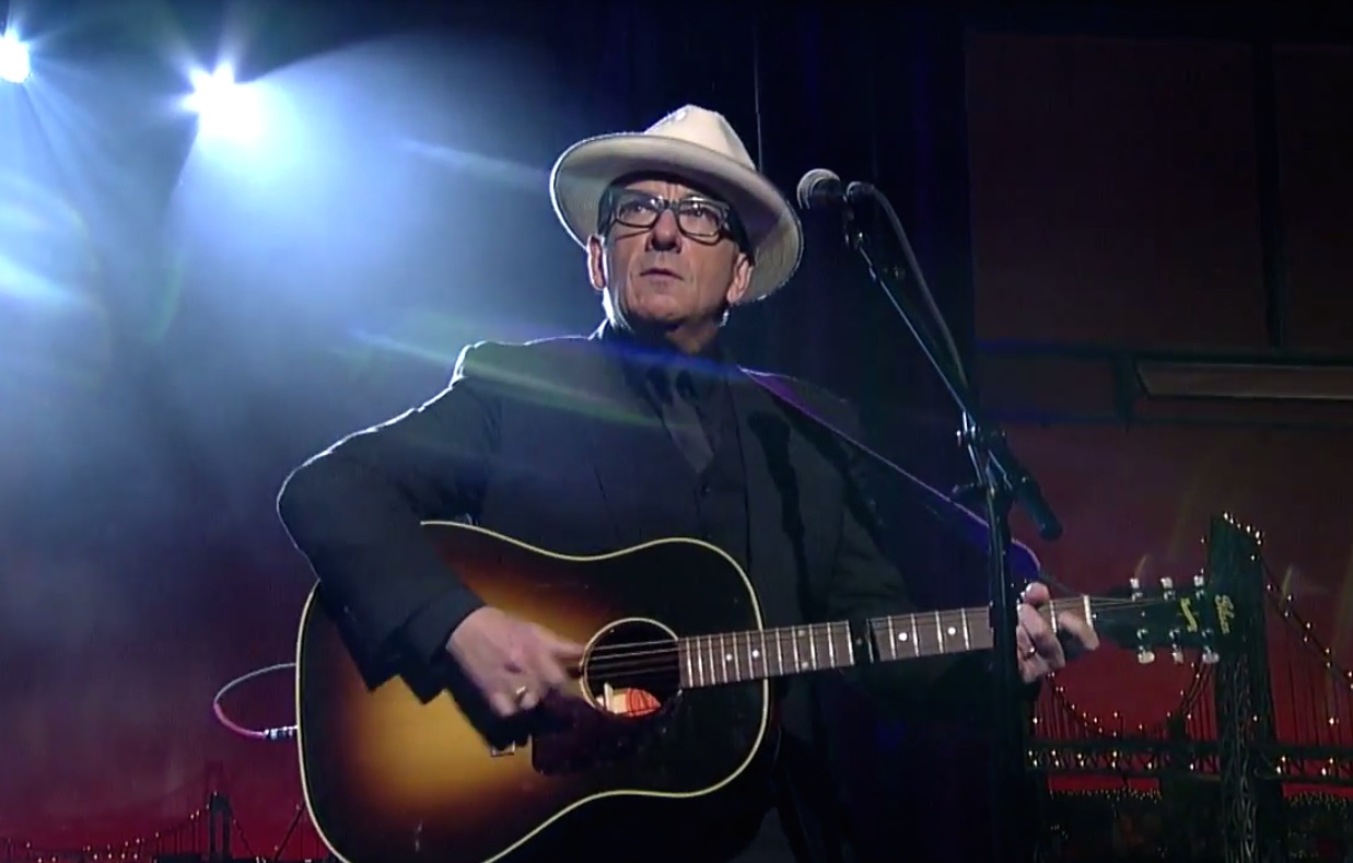Elvis Costello on Letterman