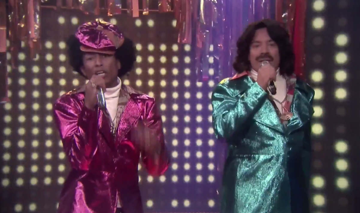 Jimmy Fallon Pharrell Afro & Deziak
