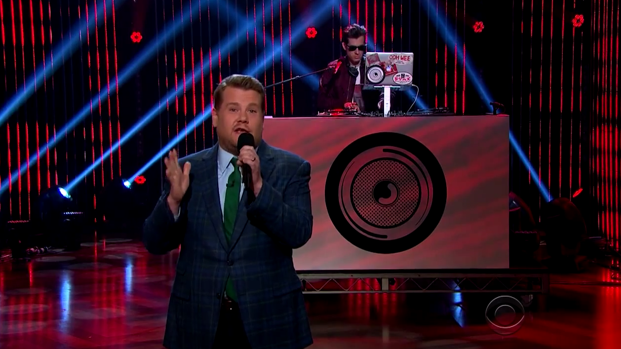 James Corden Mark Ronson Rap Late Late Show