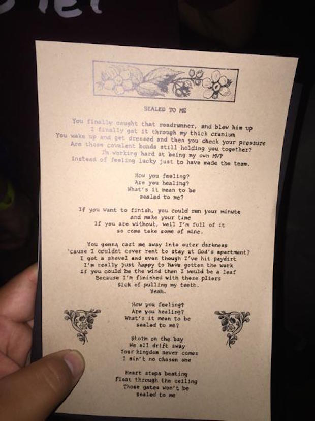 Sealed To Me lyrics