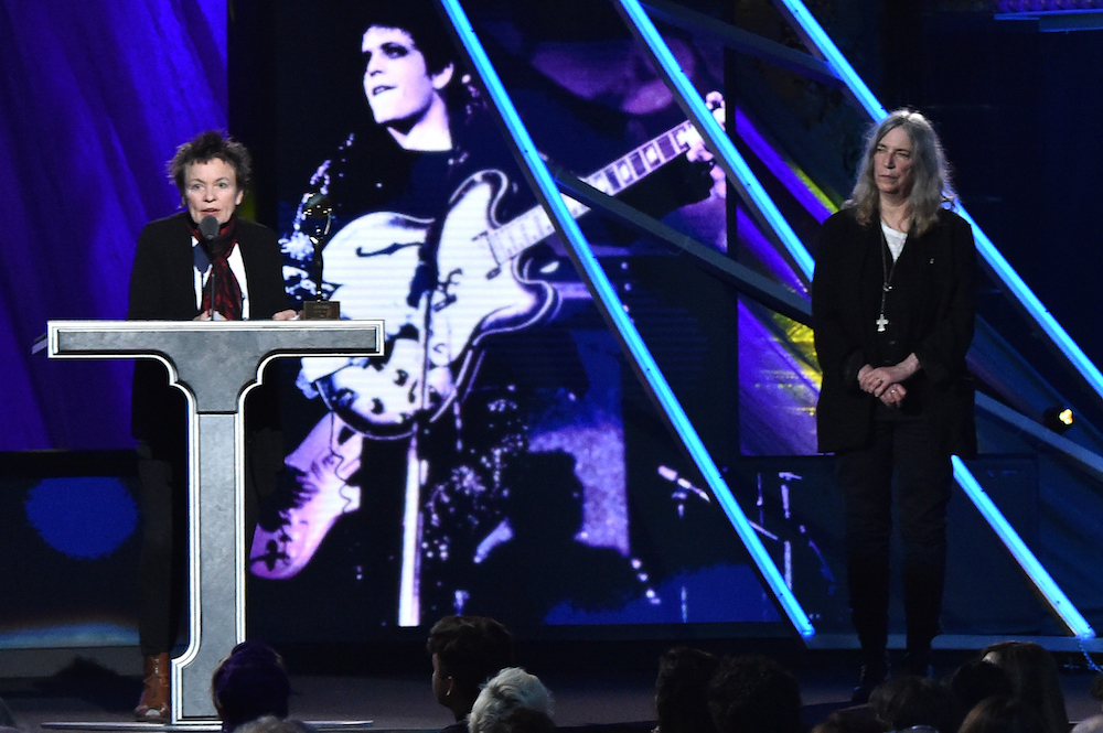 Watch Patti Smith & Laurie Anderson Induct Lou Reed Into The Rock & Roll Hall Of Fame