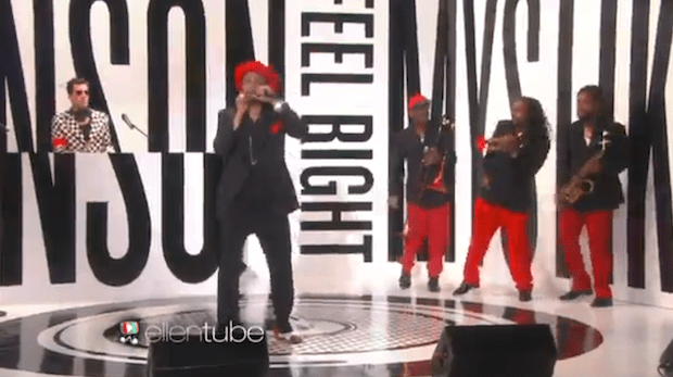 Watch Mark Ronson And Mystikal Bring "Feel Right" To Ellen