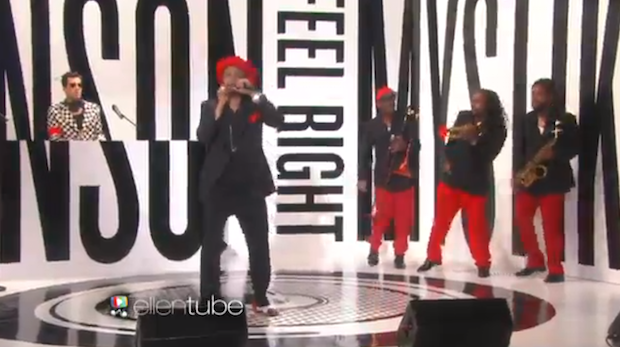 Watch Mark Ronson And Mystikal Bring "Feel Right" To Ellen