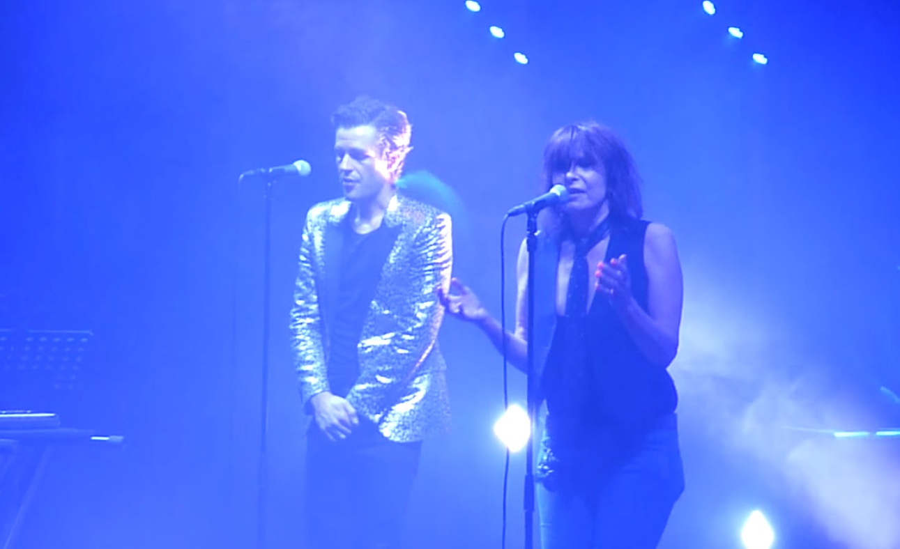 Brandon Flowers and Chrissie Hynde