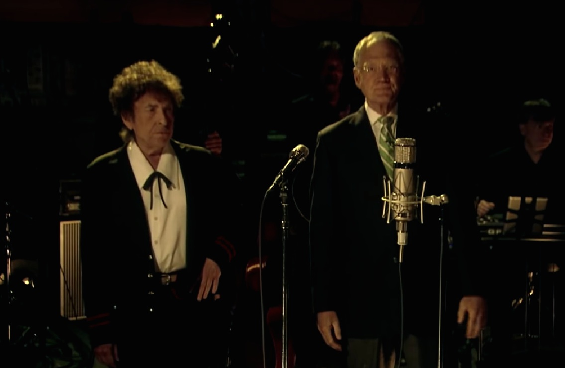 David Letterman and Bob Dylan
