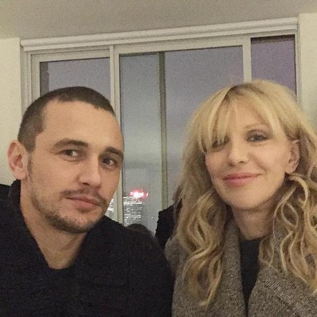 James Franco and Courtney Love