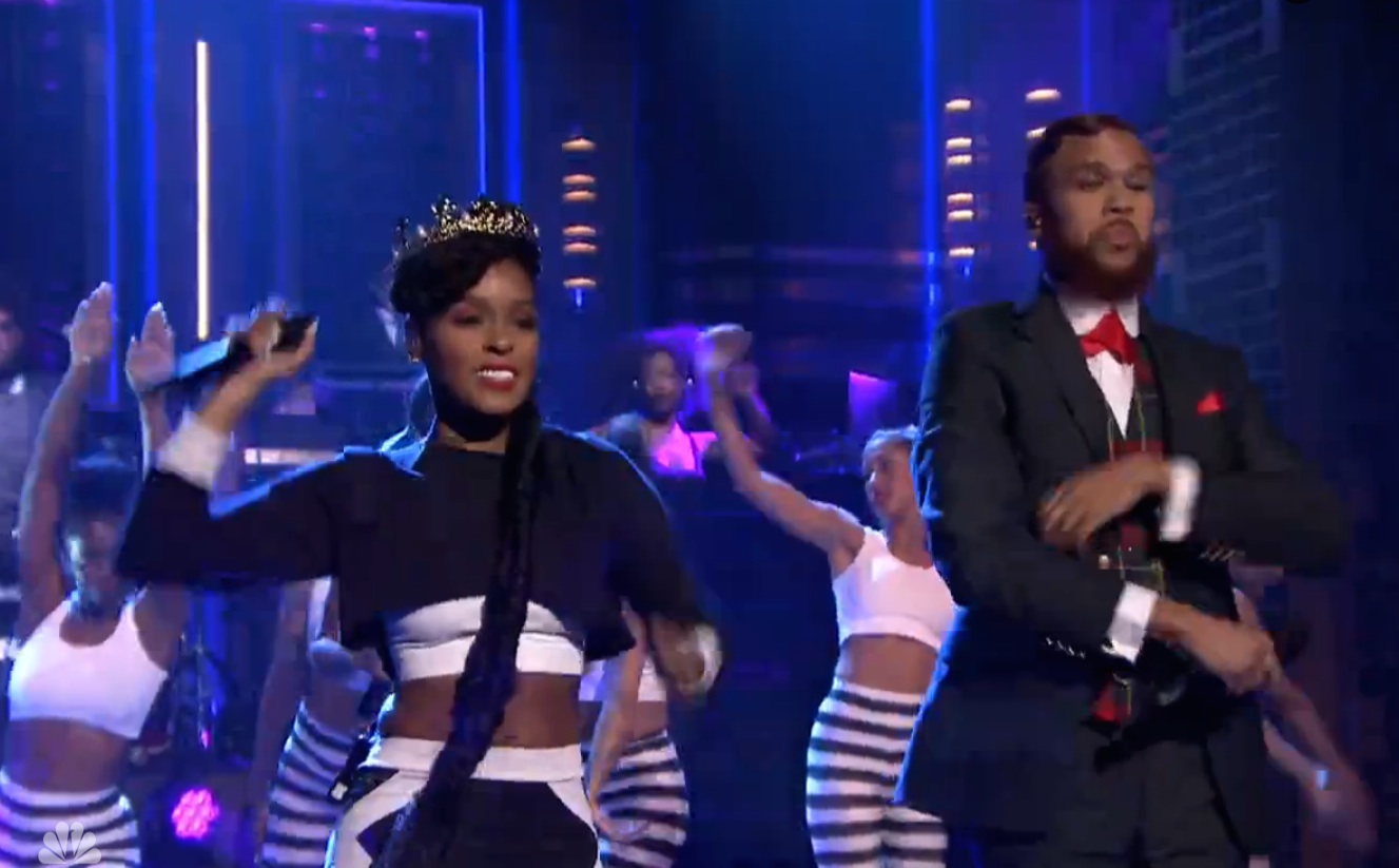 Janelle Monae and Jidenna on Fallon
