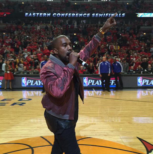 Watch Kanye West Perform "All Day" At A Chicago Bulls Game
