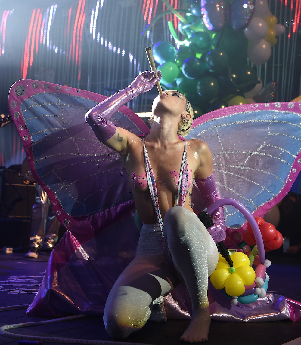 Watch A Raunchy Miley Cyrus & The Flaming Lips Debut "Tiger Dreams" At Adult Swim Upfront