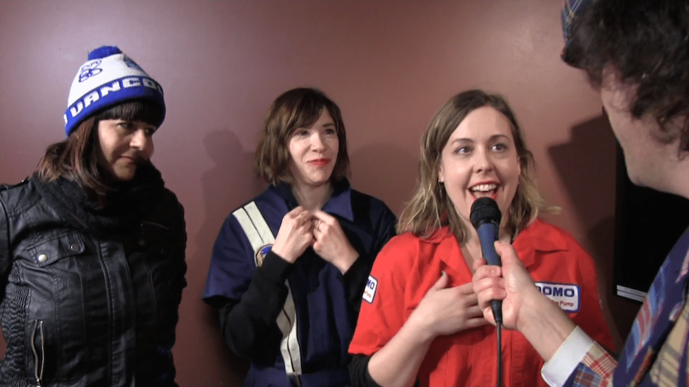 Watch Nardwuar Re-Interview Sleater-Kinney In The Same Outfits 16 Years Later