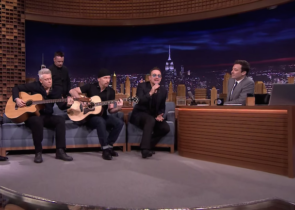 U2 Have Rescheduled Their Cancelled Tonight Show Visit For Next Week