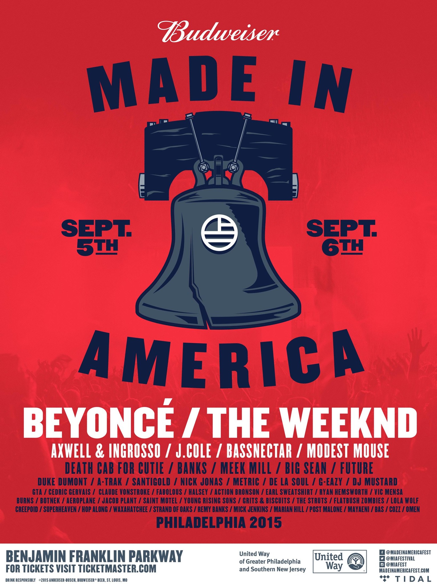 Made in America Festival 2015 Lineup