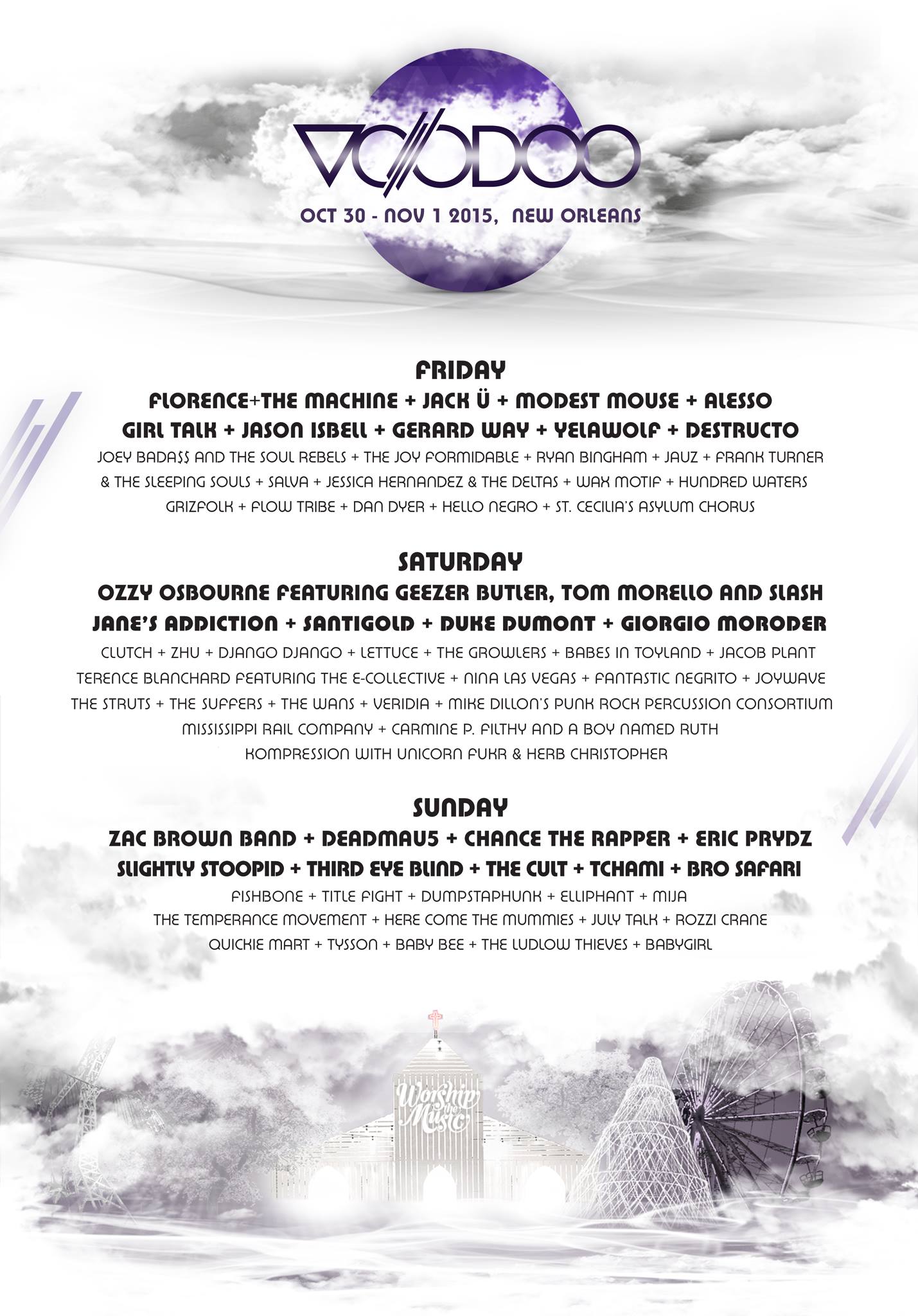 Voodoo Fest Lineup 2015