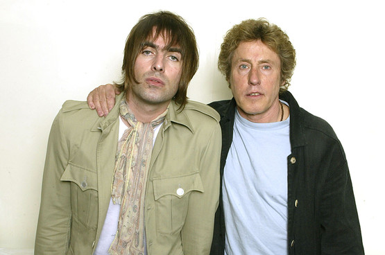 Liam Gallagher and Roger Daltrey