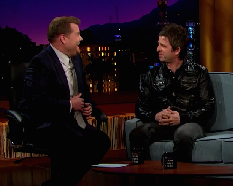 James Corden and Noel Gallagher
