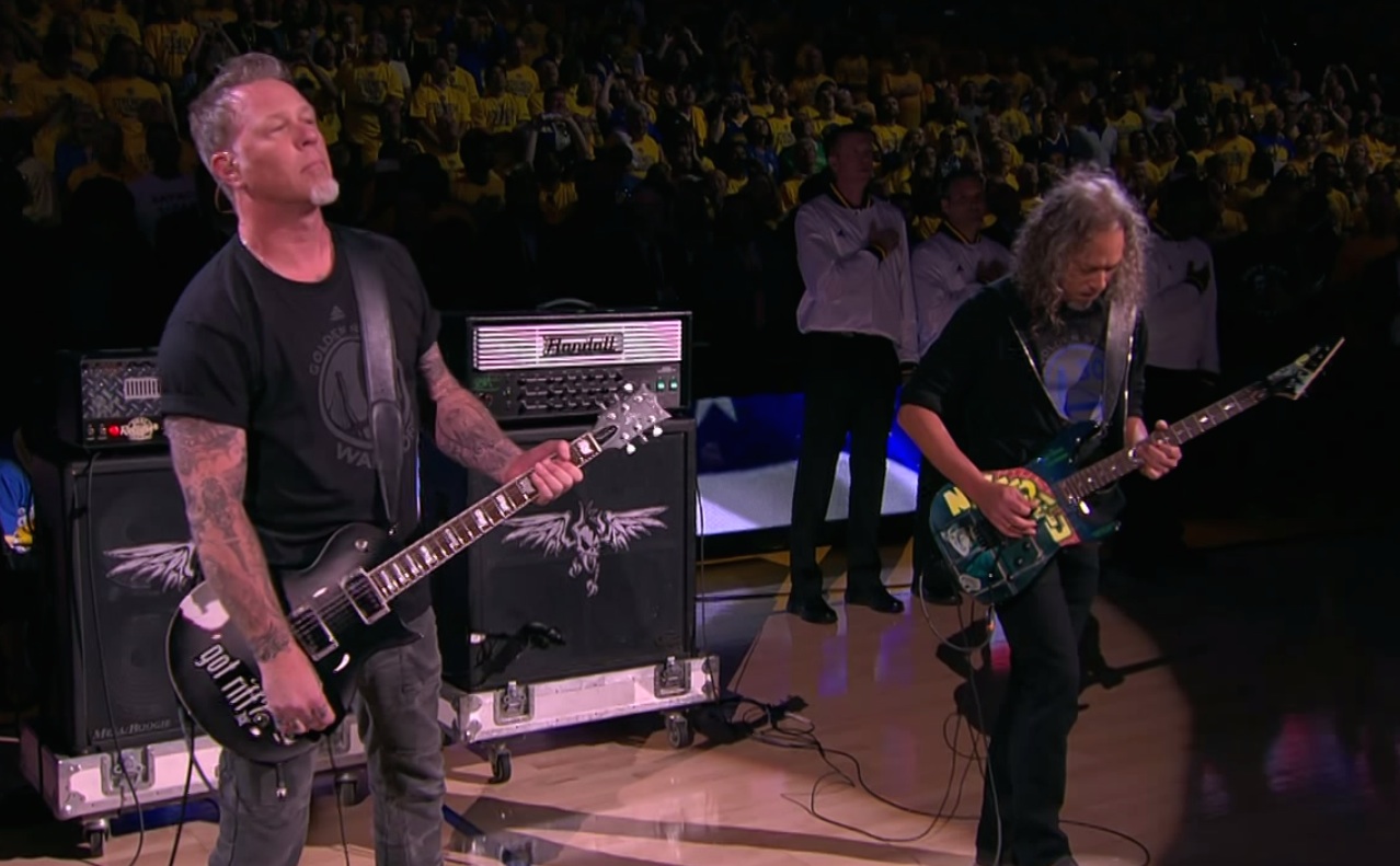 Metallica at the NBA Finals