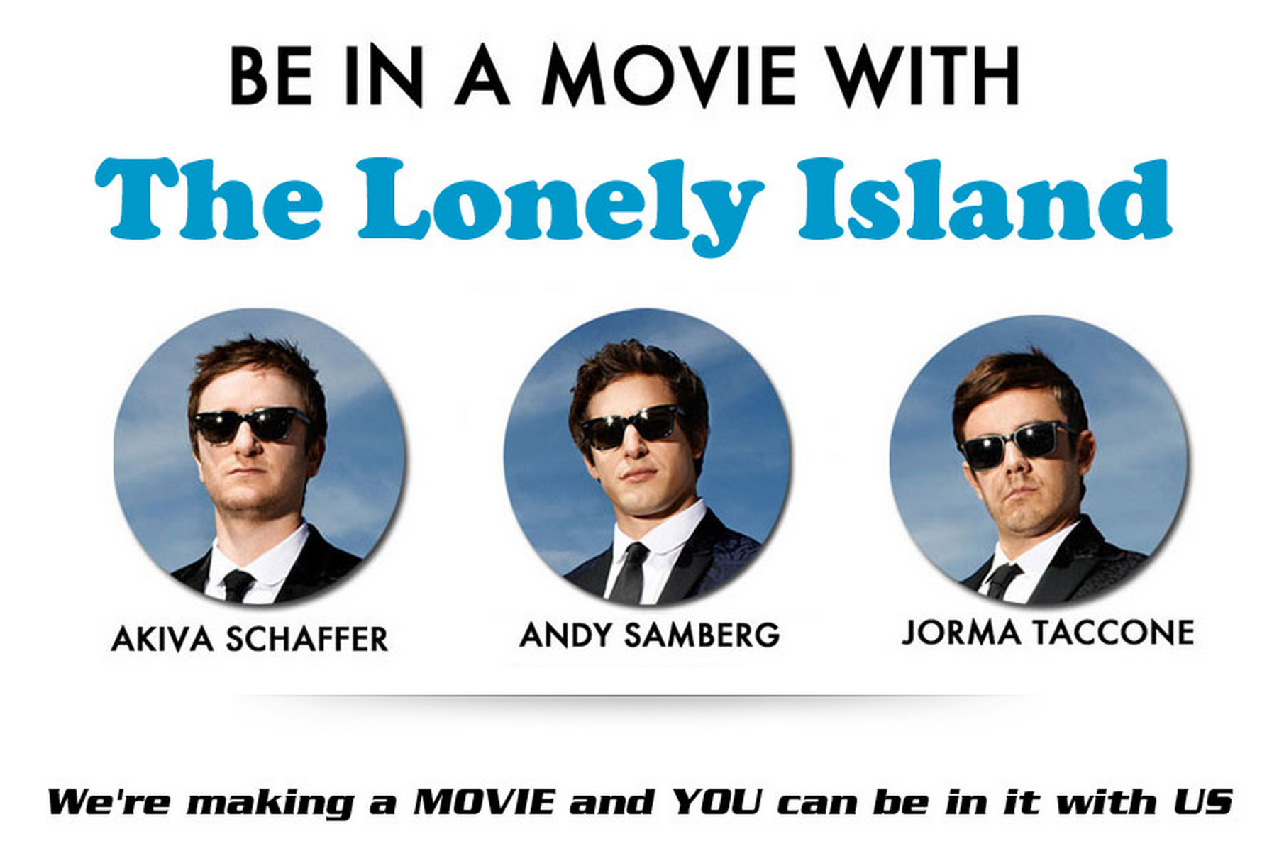 Be An Extra In The Lonely Island Movie