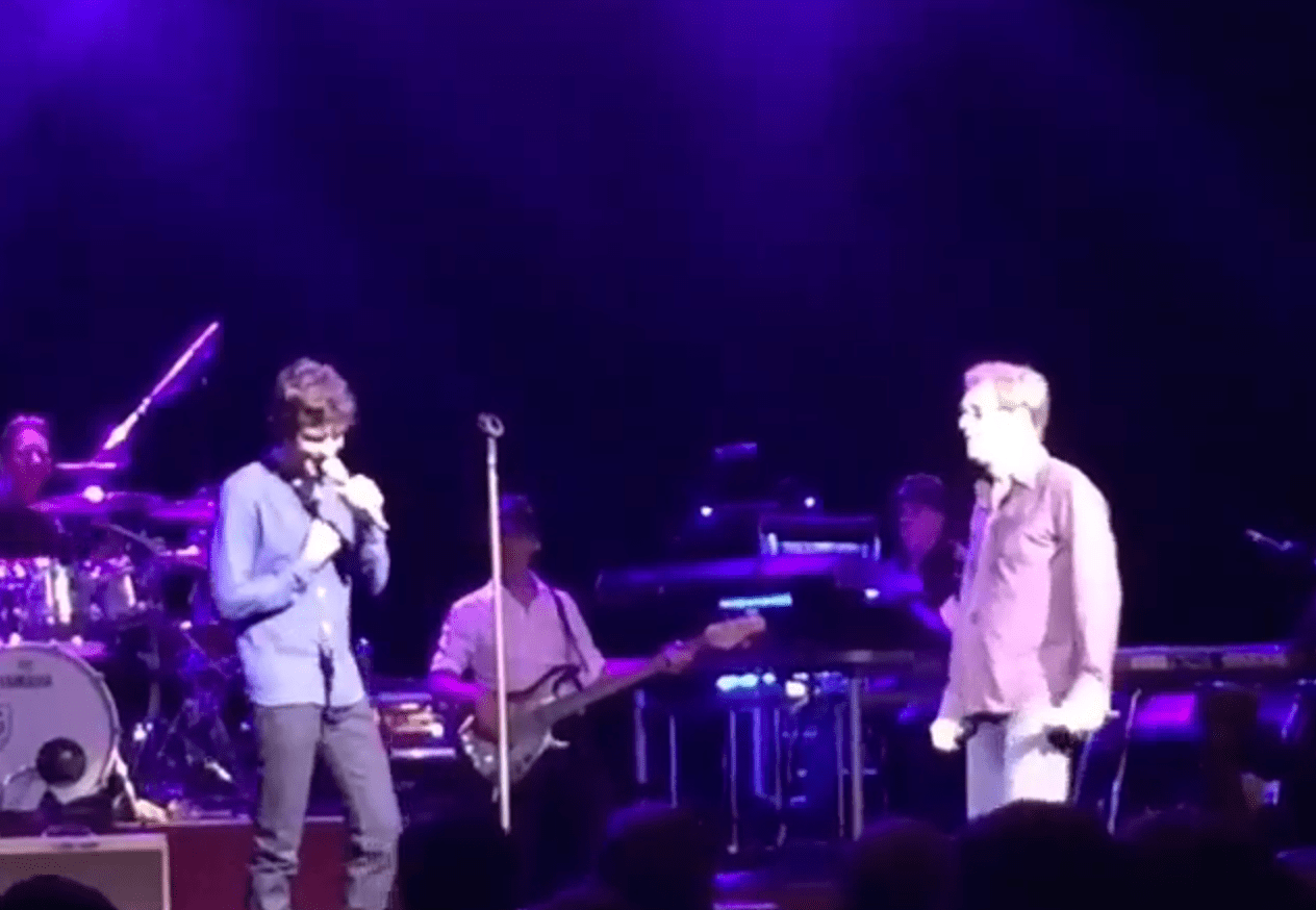 Watch Brandon Flowers Join Huey Lewis & The News On "Do You Believe In Love" In Atlantic City