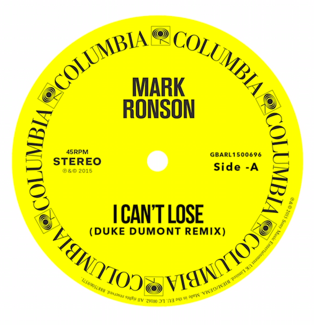 Mark Ronson - "I Can't Lose (Duke Dumont Remix)"