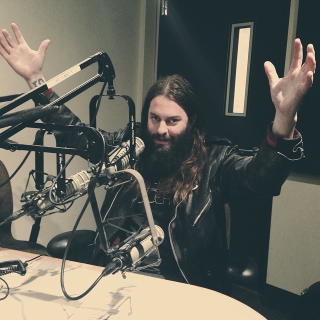 Strand Of Oaks' Timothy Showalter at WXPN studio in Philadelphia | CREDIT: Eric Schuman/WXPN