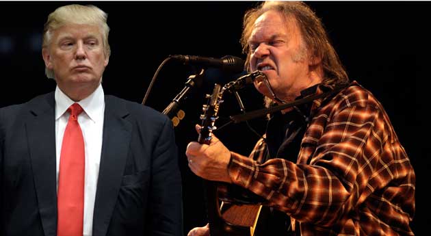 Donald Trump and Neil Young