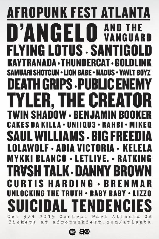 AFROPUNK Festival Atlanta Lineup