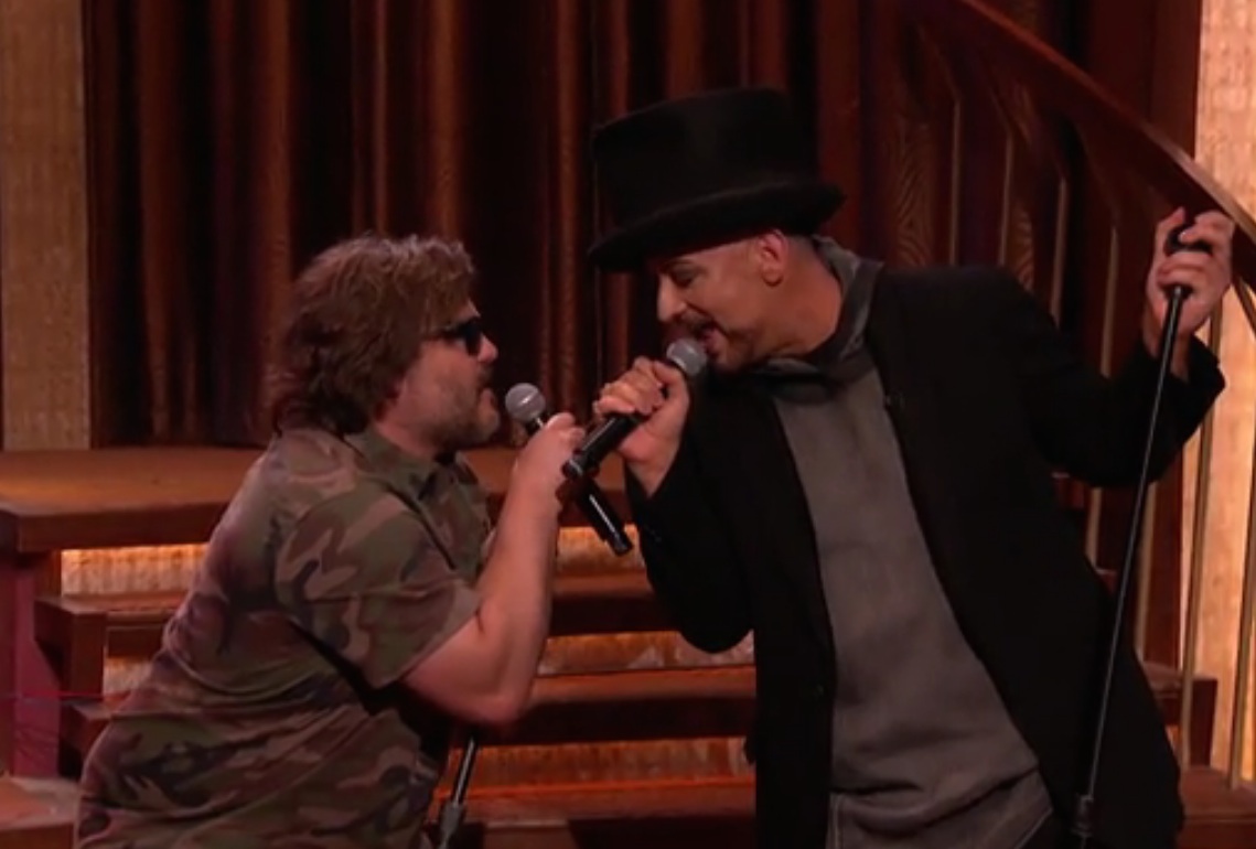 Boy George and Jack Black on Conan