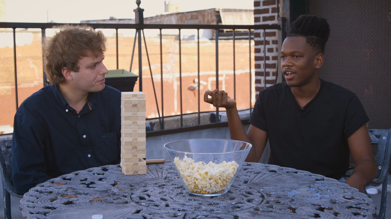 Shamir and Mac DeMarco Play Jenga