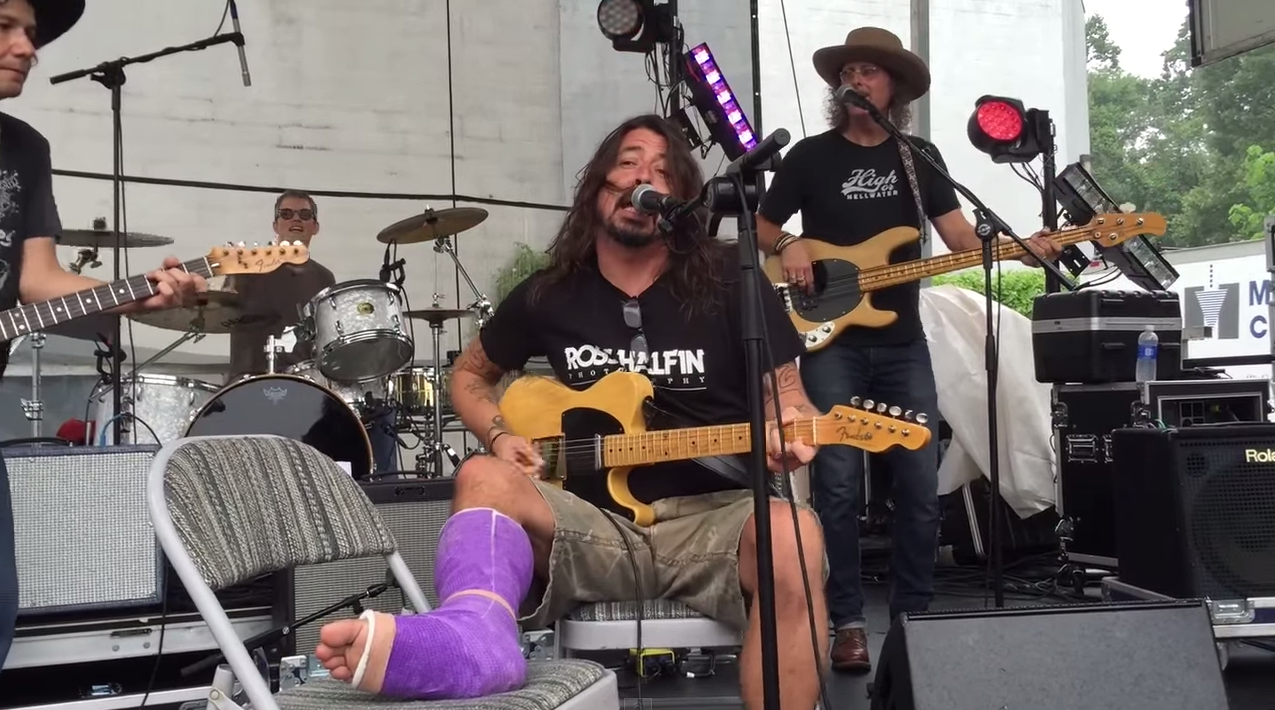 Dave Grohl Cinnamon Girl Neil Young Motorcycle Rally