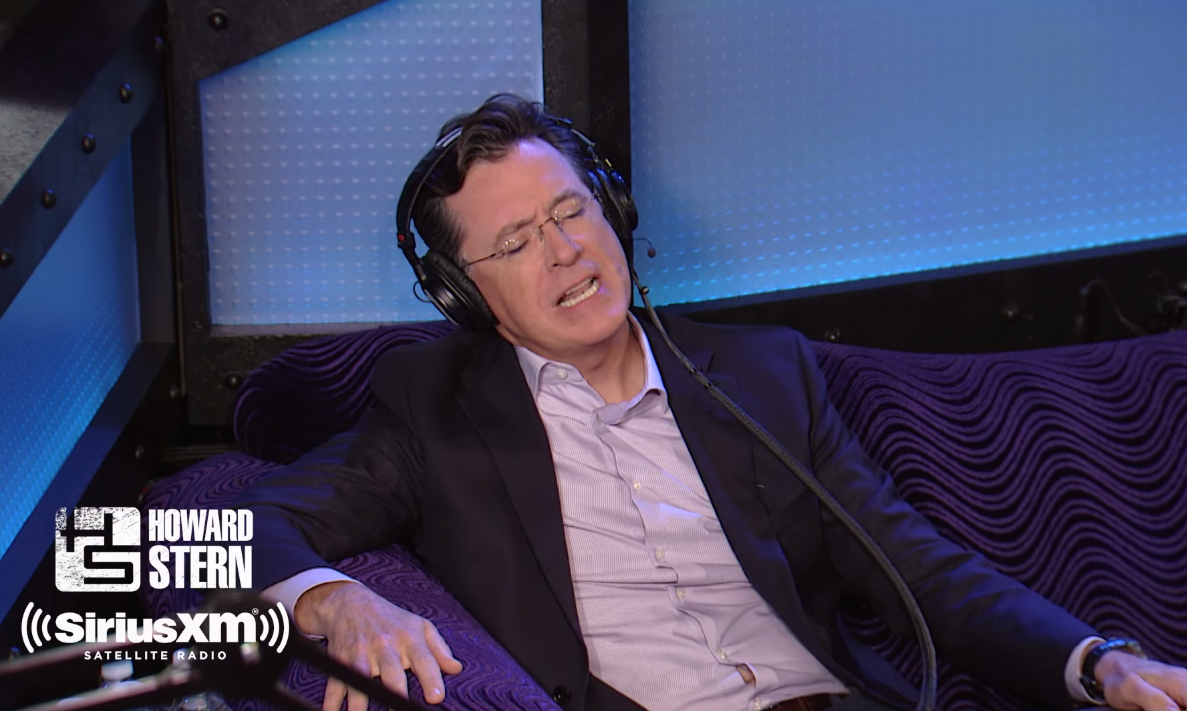 Watch Stephen Colbert's Mick Jagger Impression On Howard Stern