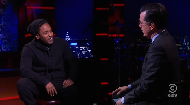 Kendrick Lamar Will Be Stephen Colbert's First Late Show Musical Guest