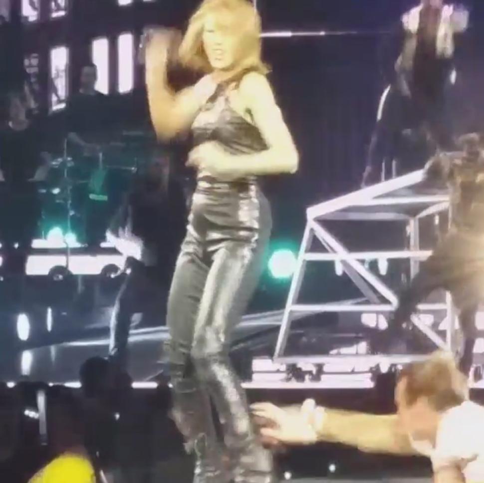 Grabby Fan Terrifies Taylor Swift On Concert Catwalk