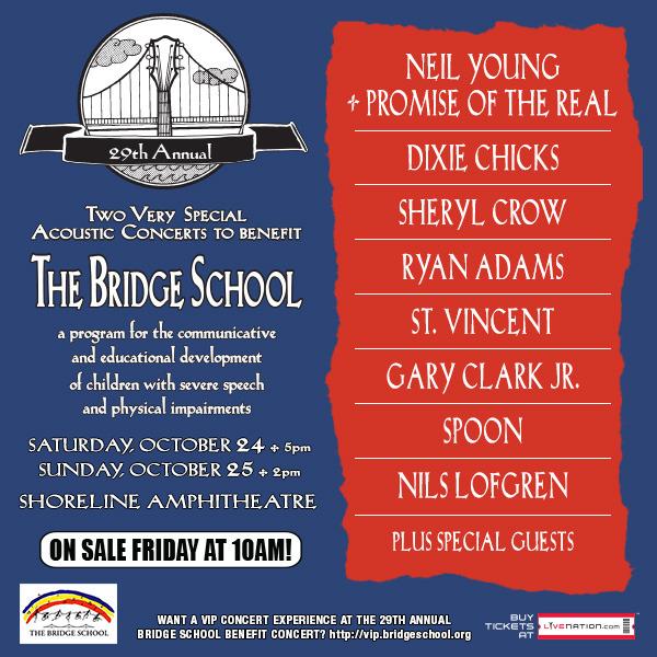 Bridge School Benefit 2015 Lineup