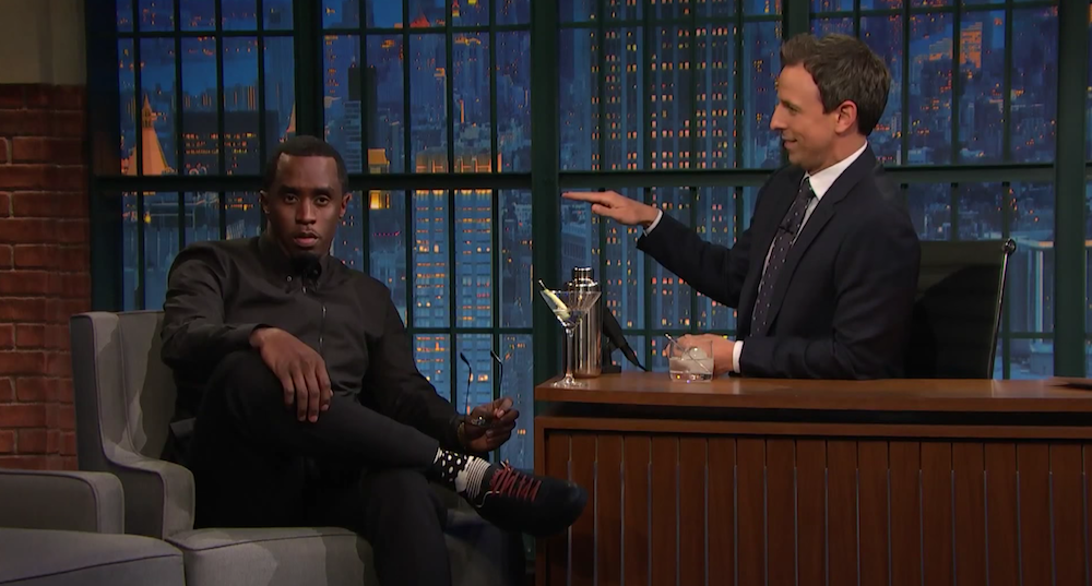 Watch Diddy Tell Seth Meyers About Falling Off The Stage At The BET Awards