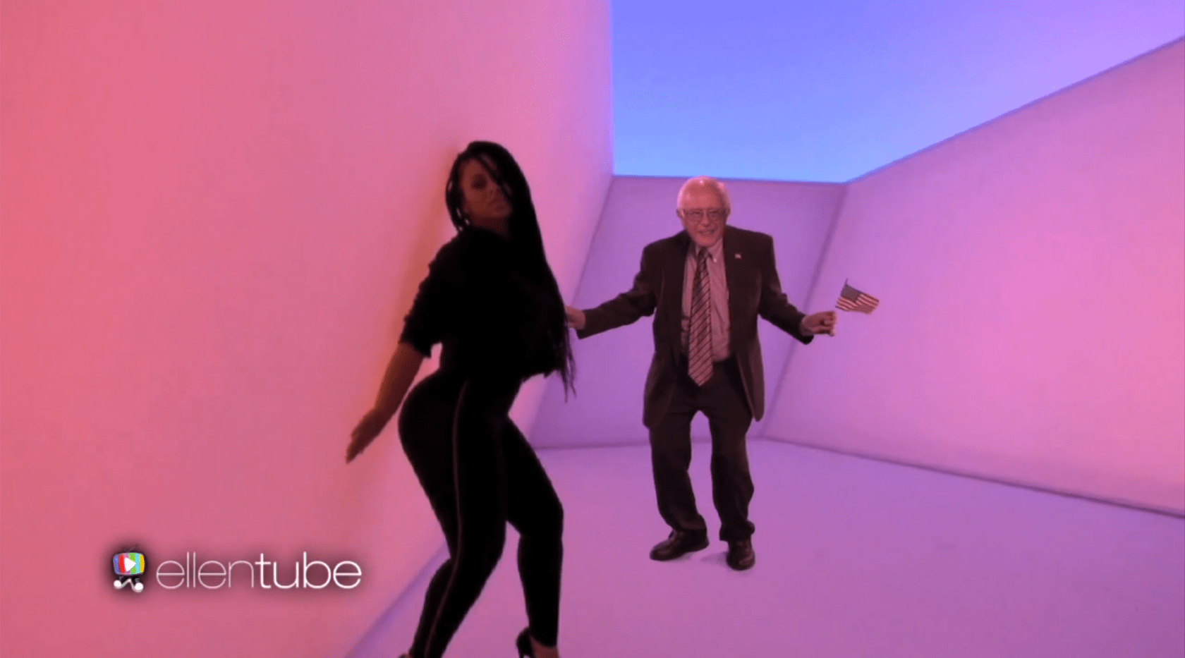 Watch Bernie Sanders Step Into The "Hotline Bling" Video On Ellen