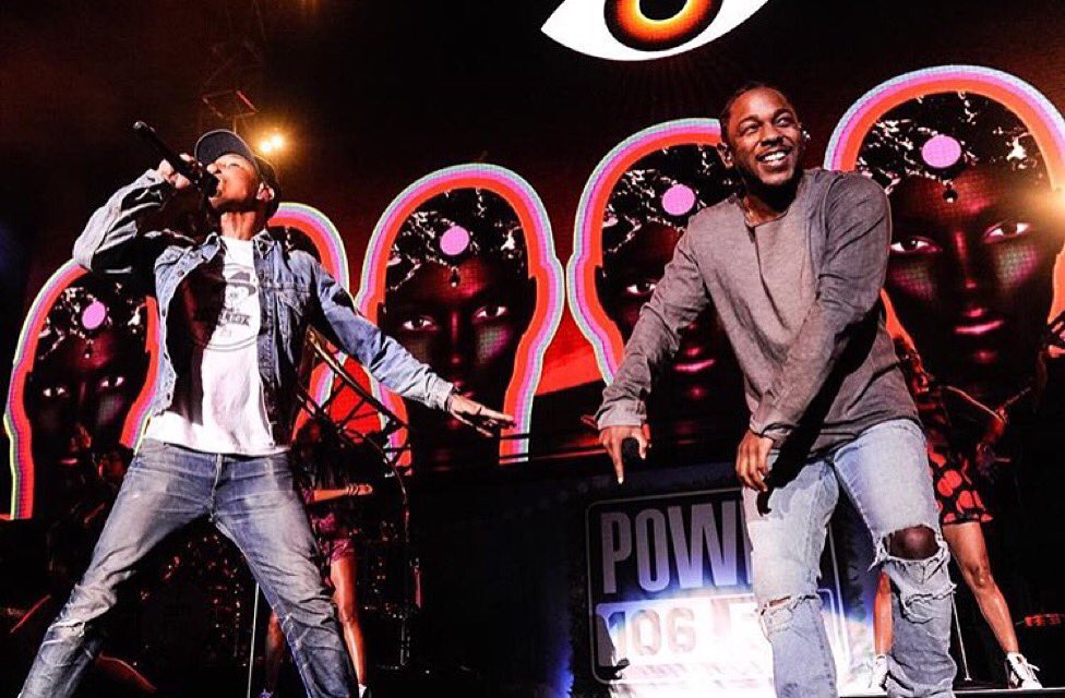 Watch Kendrick Lamar And Pharrell Perform "Alright" At Power 106 Cali Christmas