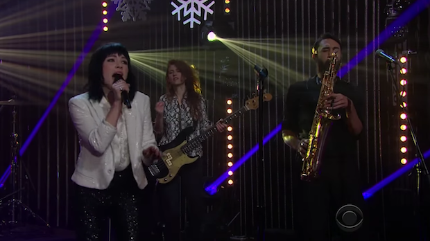 Watch Carly Rae Jepsen Bring Holiday Cheer To James Corden With Her "Last Christmas" Cover