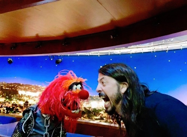 Watch Dave Grohl Battle Animal In A Muppets Drum-Off