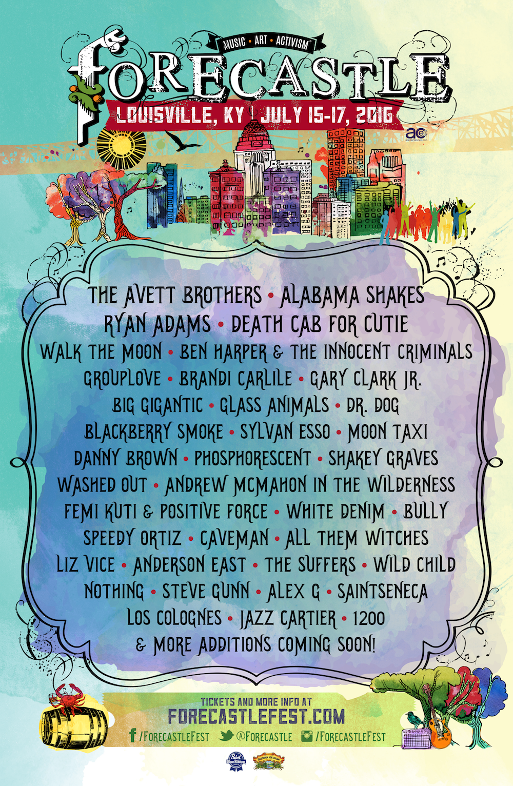 Forecastle 2016 Lineup
