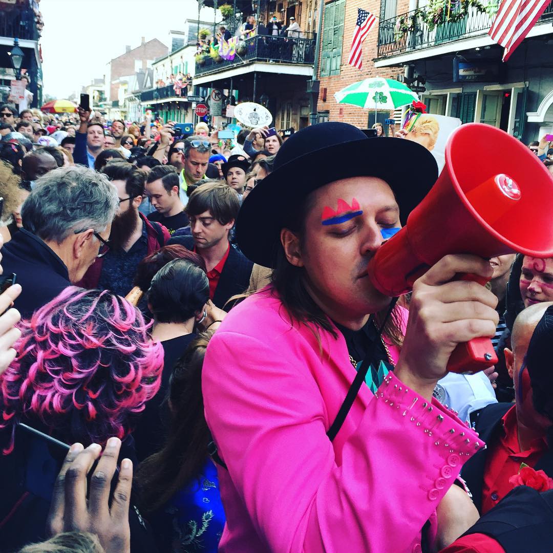 Watch Arcade Fire & Preservation Hall Jazz Band's Second Line For David Bowie