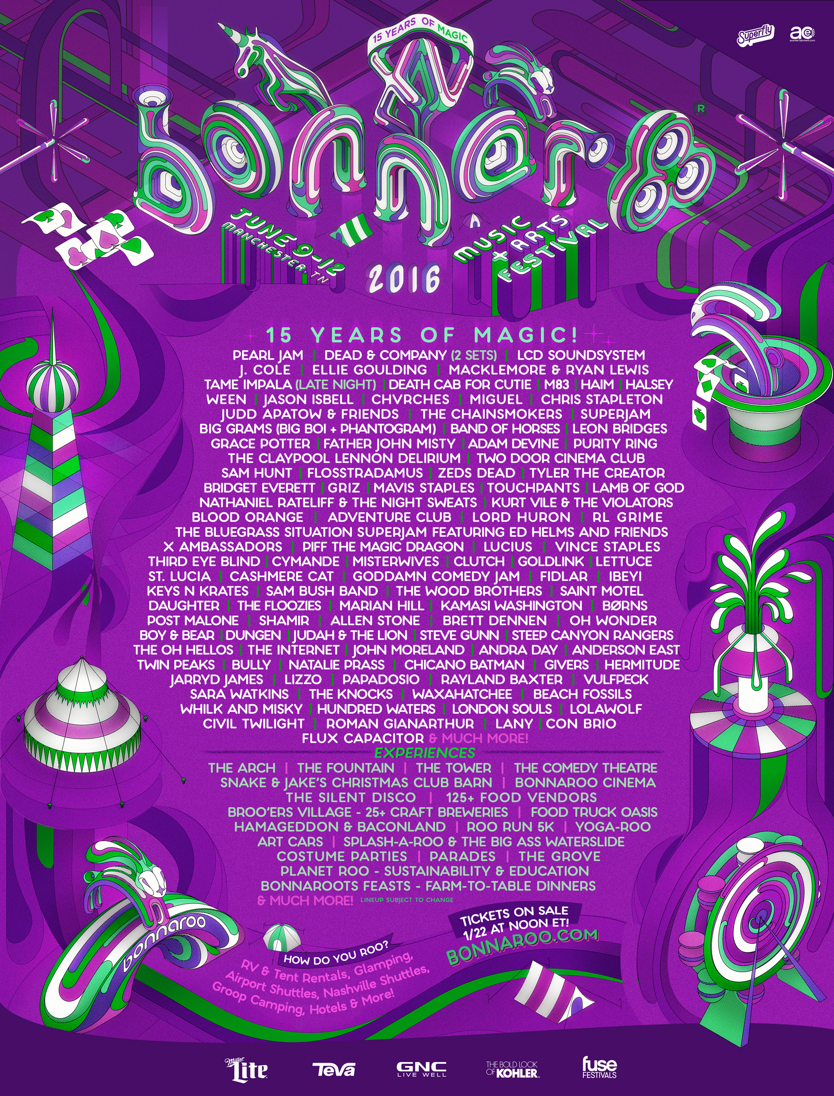 Bonnaroo 2016 Lineup