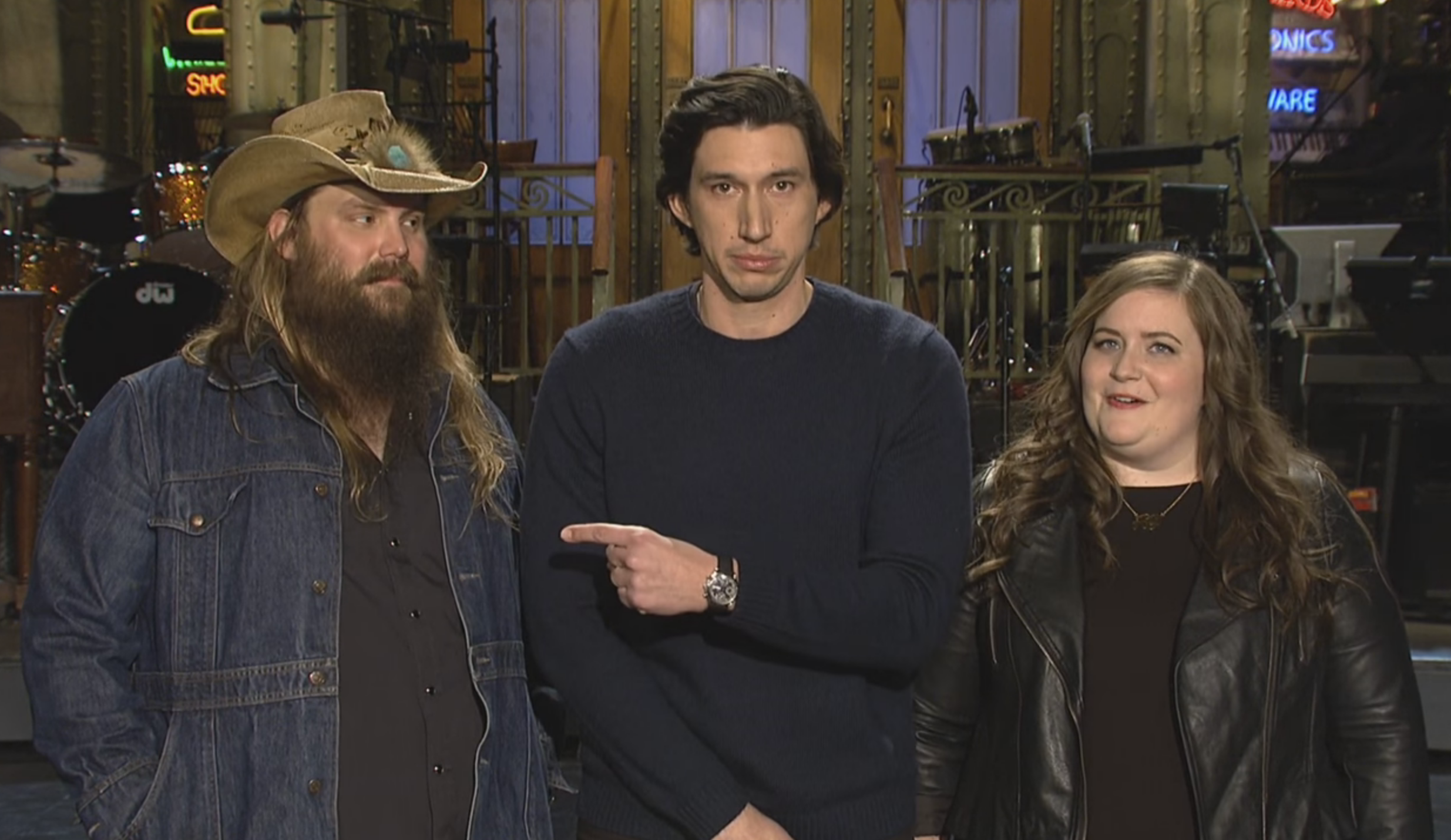Chris Stapleton & Adam Driver Together At Last In This Week's SNL Promos