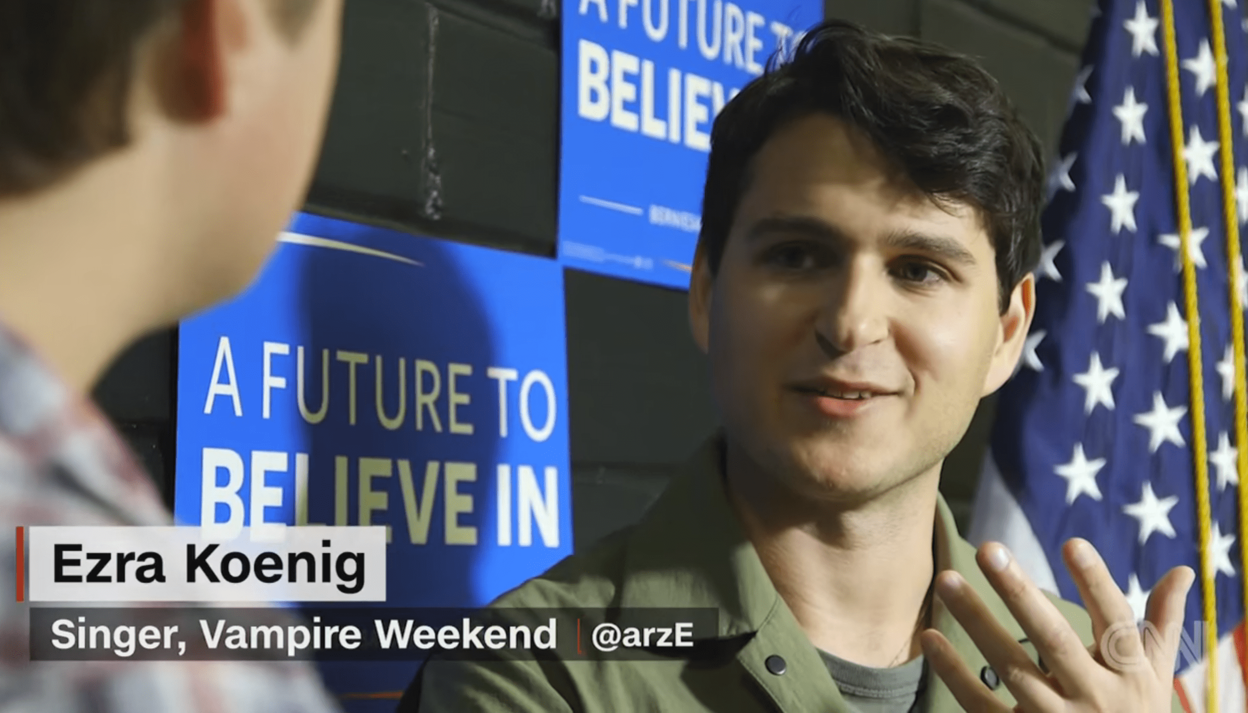 Watch Vampire Weekend's Ezra Koenig Discuss Bernie Sanders On CNN
