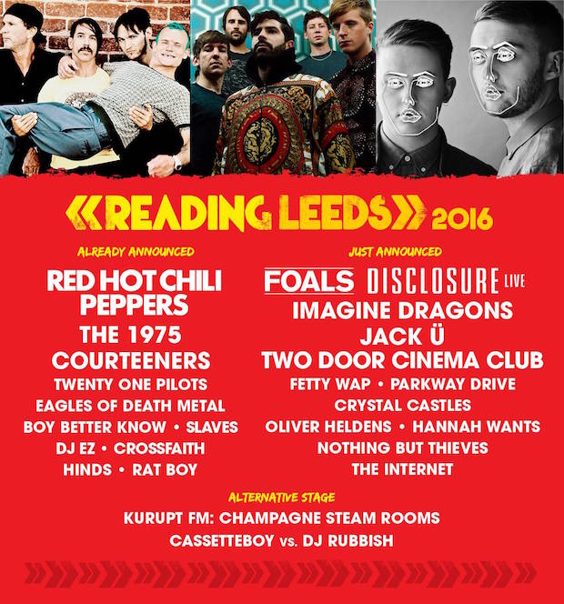 Foals, Disclosure Co-Headlining Reading And Leeds 2016