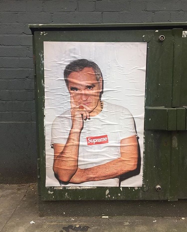 Morrissey Models For Supreme (UPDATE: But He's Not Happy About It)